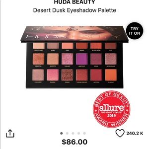 Huda beauty desert dusk palette
